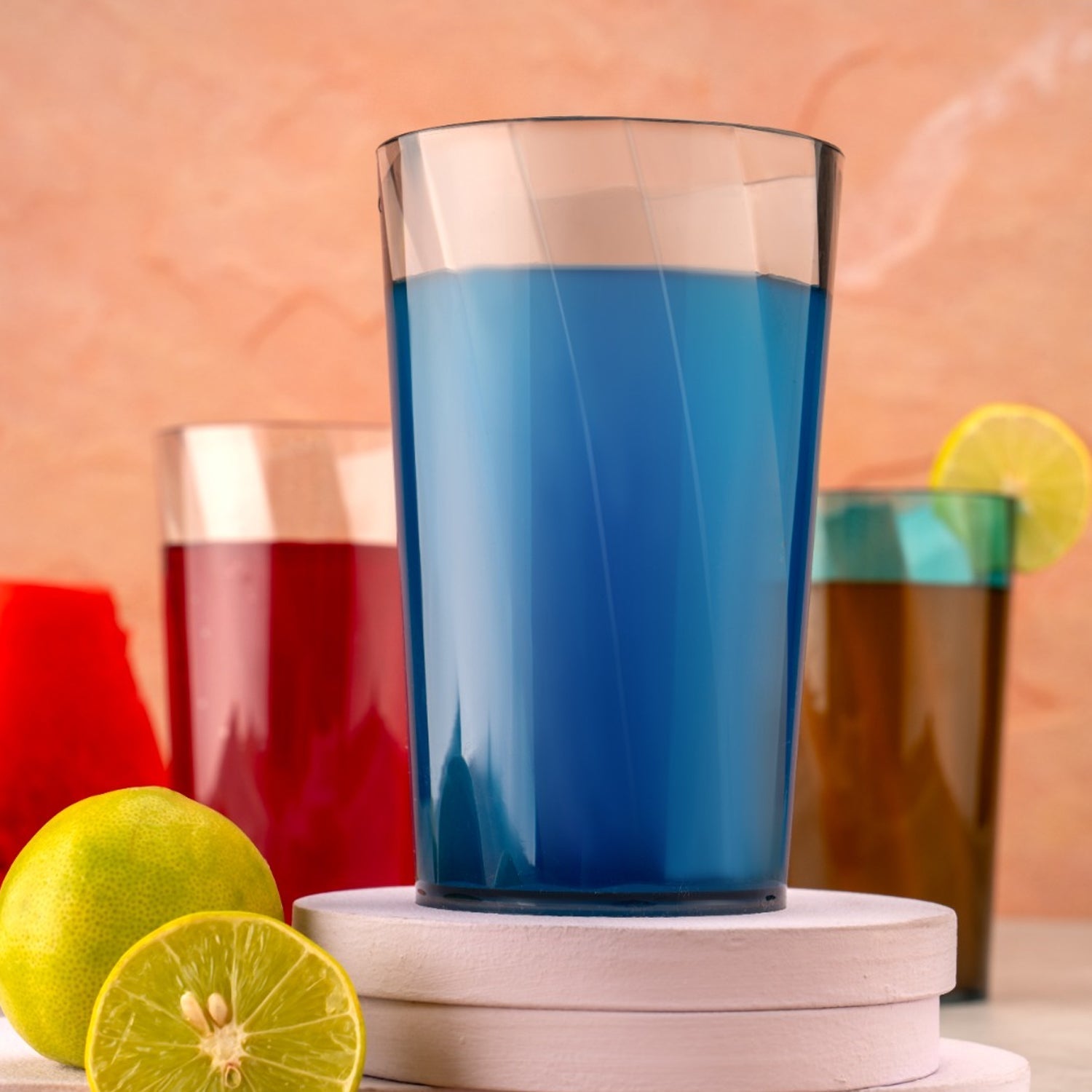 Set of crystal clear highball glasses Set of crystal clear highball glasses